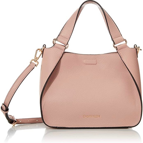 Calvin Klein Dusty Rose Satchel Crossbody Shoulder Handbag